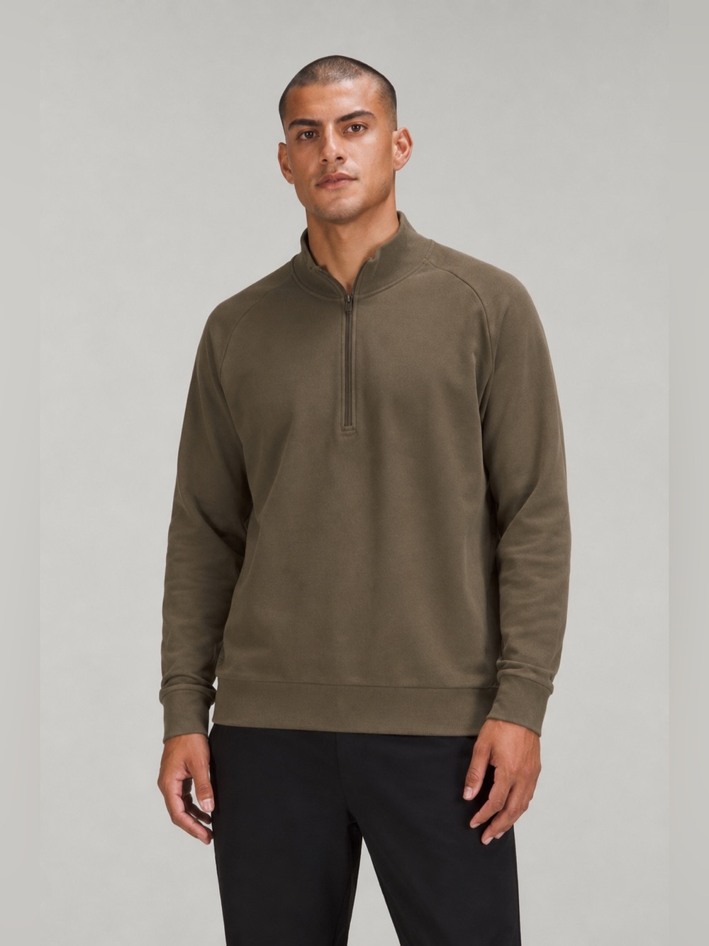 MENS Lululemon French Terry Oversized Half Zip Nomad